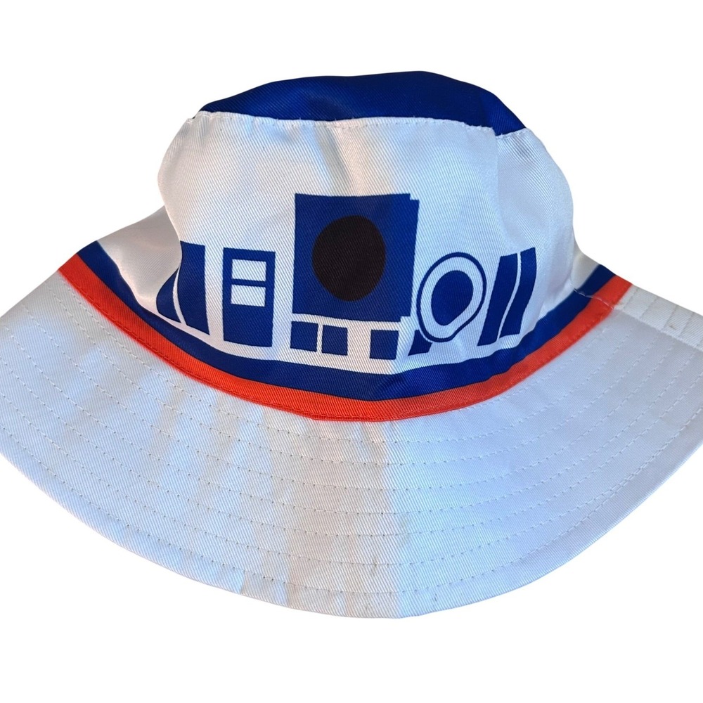 Star Wars R2-D2 NY Islanders Dime Reversible Bucket Hat Blue White Gold 2024